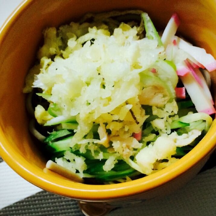 サラダ風☆たぬき蕎麦